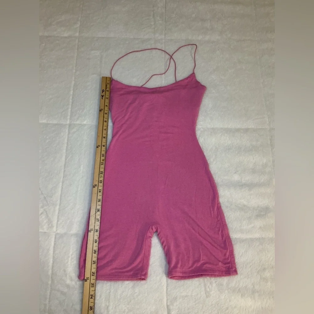 Naked Wardrobe Pink Spaghetti Strap Jumpsuit - Picture 5 of 9